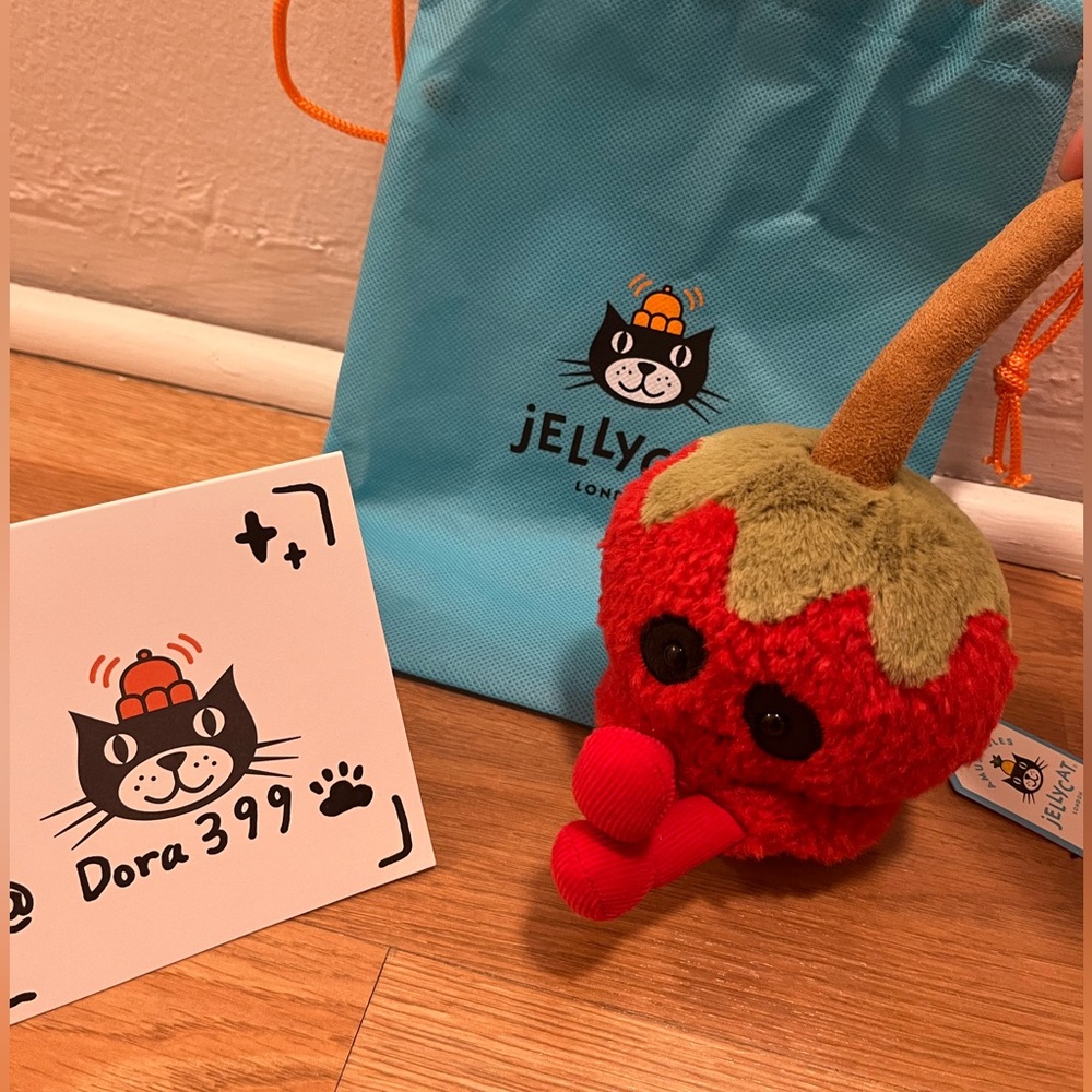 Jellycat Authentic Amuseables Toffee Apple – Halloween Plush – New with Dust Bag